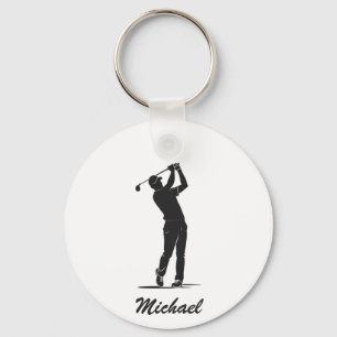 Personalised Name Golf Player Golfer Golfing       Key Ring