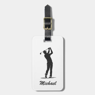 Personalised Name Golf Player Golfer Golfing       Luggage Tag