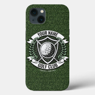 Personalised NAME Golfer Golf Club Turf Clubhouse  iPhone 13 Case