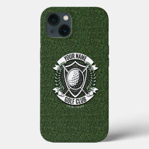 Personalised NAME Golfer Golf Club Turf Clubhouse iPhone 13 Case