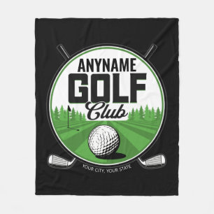 Personalised NAME Golfing Pro Golf Club Player Fleece Blanket