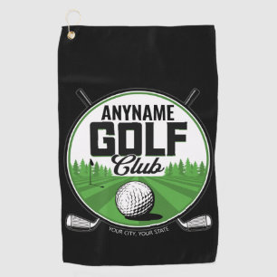 Personalised NAME Golfing Pro Golf Club Player Golf Towel