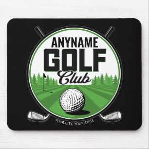 Personalised NAME Golfing Pro Golf Club Player   Mouse Pad