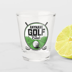 Personalised NAME Golfing Pro Golf Club Player Shot Glass