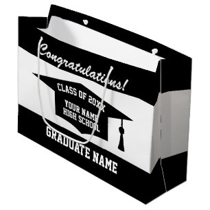 Personalised name graduation Class of 2025 big Large Gift Bag