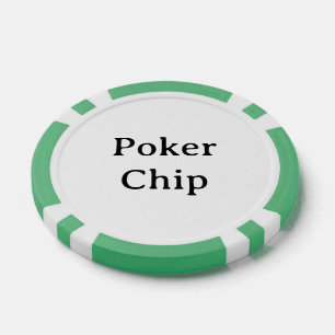 Personalised Name Green Poker Chip