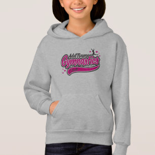 Personalised NAME Gymnast Split Leap Gymnastics 