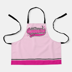 Personalised NAME Gymnast Split Leap Gymnastics Apron