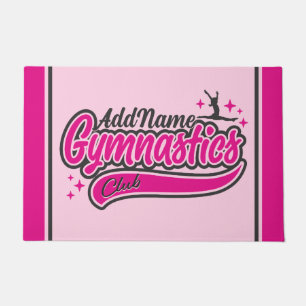 Personalised NAME Gymnast Split Leap Gymnastics  Doormat
