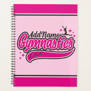 Personalised NAME Gymnast Split Leap Gymnastics  Planner