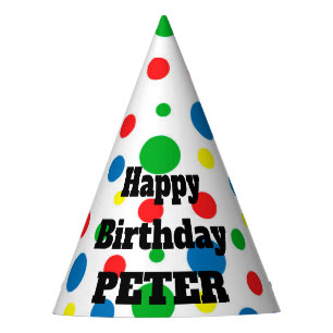 Personalised Name Happy Birthday Party Hat