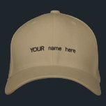 Personalised Name Hat<br><div class="desc">Have your real name or your caching name embroidered on the front of this cap.</div>