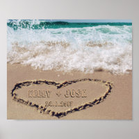 Personalised Name In Heart Sand Picture