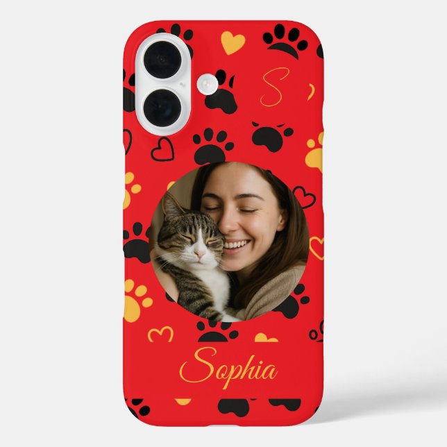 Personalised Name, Initial & Photo Case-Mate iPhone Case (Back)