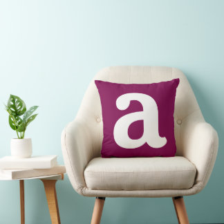 Personalised Name Initial Stylish Modern Minimal  Cushion