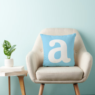 Personalised Name Initial Stylish Modern Minimal Cushion