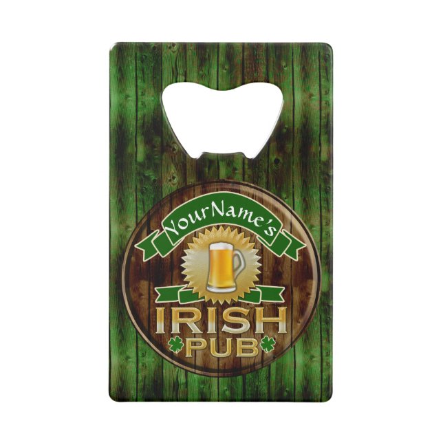 Personalised Name Irish Pub Sign St. Patrick's Day (Front)
