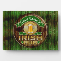 Personalised Name Irish Pub Sign St. Patrick's Day