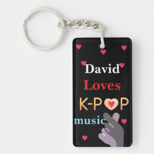 Personalised name K-pop Key Ring