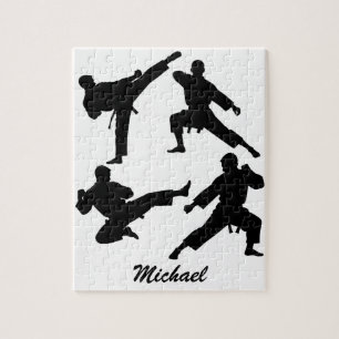 Personalised Name Karate / Taekwondo / judo Jigsaw Puzzle
