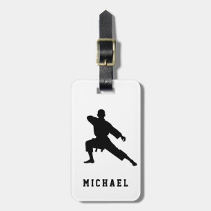 Personalised Name Karate / Taekwondo / judo Luggage Tag