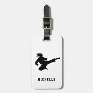 Personalised Name Karate / Taekwondo / judo Luggage Tag