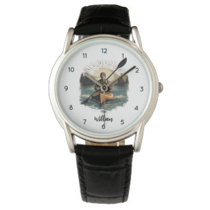 Personalised Name Kayaking Kayaker Watch