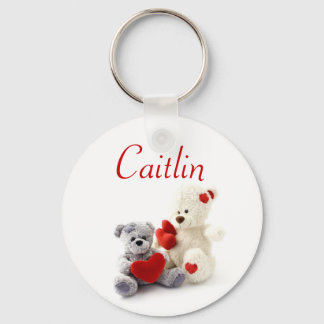 Personalised Name Keyring - Teddy Bears