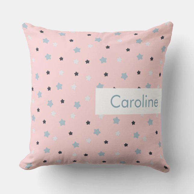 Personalised Name Kids Cute Pattern Cushion (Front)