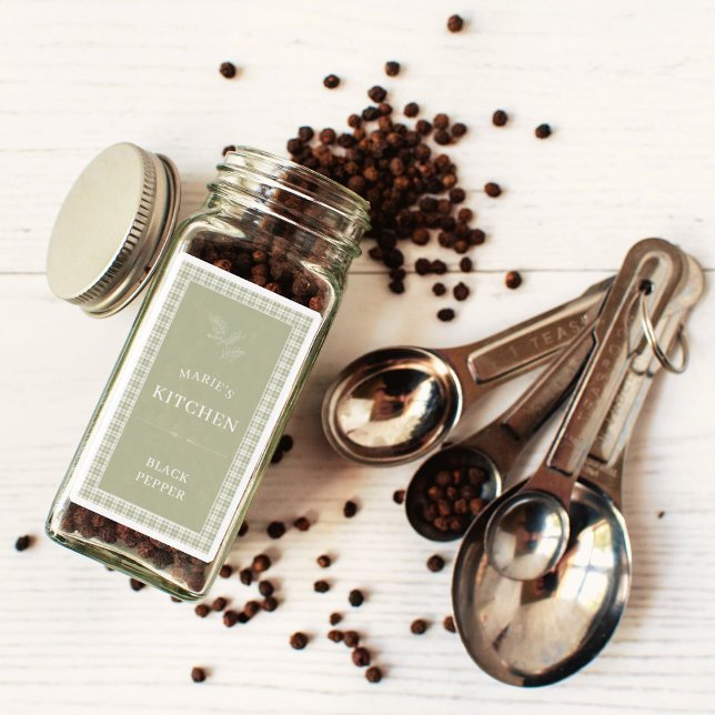 Personalised Name Kitchen Spice Jar Labels (Creator Uploaded)