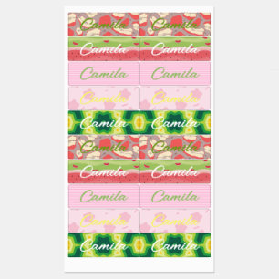 Personalised Name Labels for girls