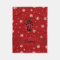 Personalised name ladybug red snowflakes