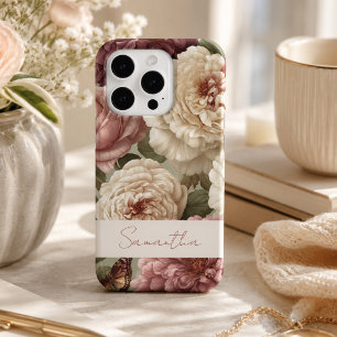 Personalised Name Large Romantic Floral