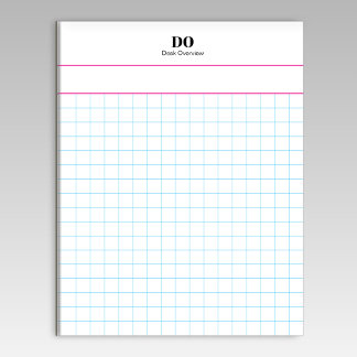 Personalised Name Large Square Graph Paper Notepad
