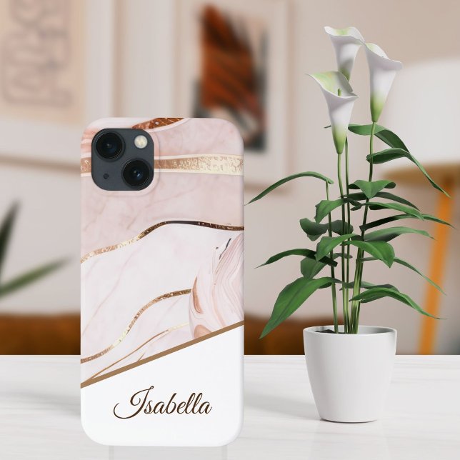 Personalised Name |  Luxe Marble Case-Mate iPhone Case (Creator Uploaded)