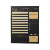 Personalised Name minimal daily planner Notepad