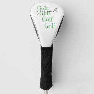 Personalised Name Minimal Typography Golf Head Cover