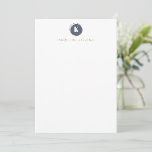 Personalised Name Minimalist Professional Monogram Card