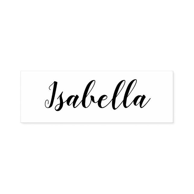 Personalised Name Modern Elegant Script Self-inking Stamp (Design)