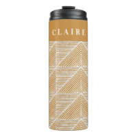 Personalised Name Modern Geometric Warm Gold
