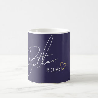 Personalised Name Modern Gift Coffee Mug