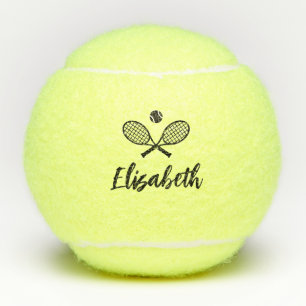 Personalised Name Modern Handwriting Tennis Balls