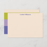 Personalised Name Modern Purple Green Bold