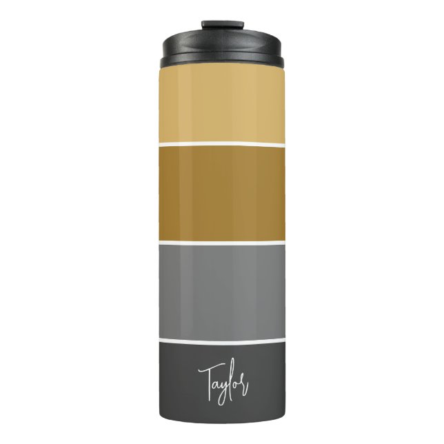 Personalised Name Modern Simple And Trendy Thermal Tumbler (Front)