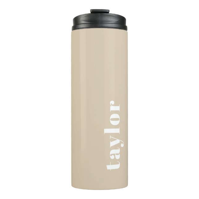 Personalised Name Modern Simple And Trendy Thermal Tumbler (Front)