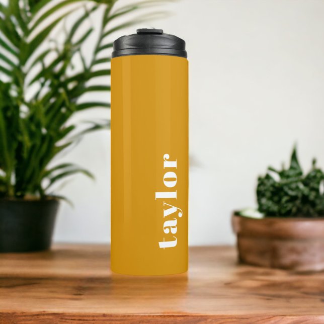 Personalised Name Modern Simple And Trendy Thermal Tumbler (Personalized Name Modern Simple And Trendy Thermal Tumbler from Ricaso. Customize with own name)