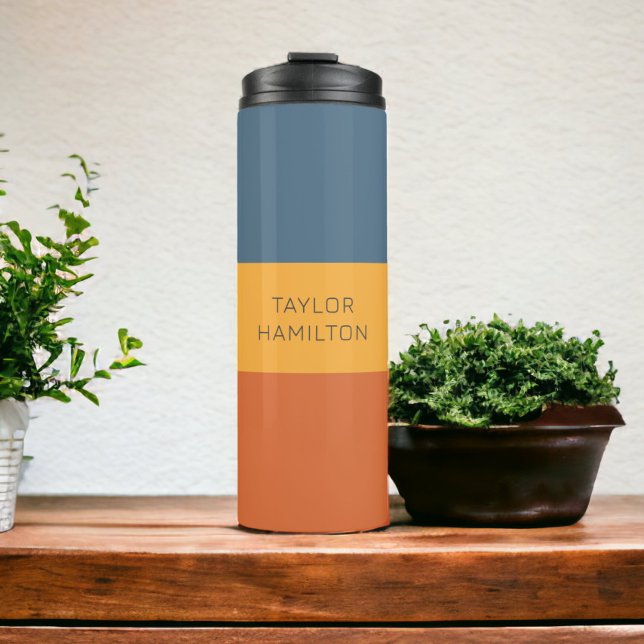 Personalised Name Modern Simple And Trendy Thermal Tumbler (Personalized Name Modern Simple And Trendy Thermal Tumbler from Ricaso. Customizable with own name)