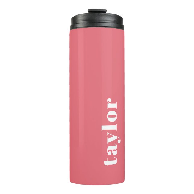 Personalised Name Modern Simple And Trendy Thermal Tumbler (Front)
