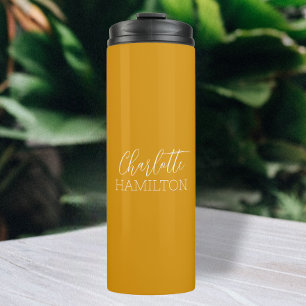 Personalised Name Modern Simple Thermal Tumbler