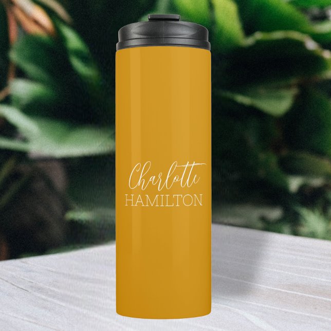 Personalised Name Modern Simple Thermal Tumbler (Creator Uploaded)